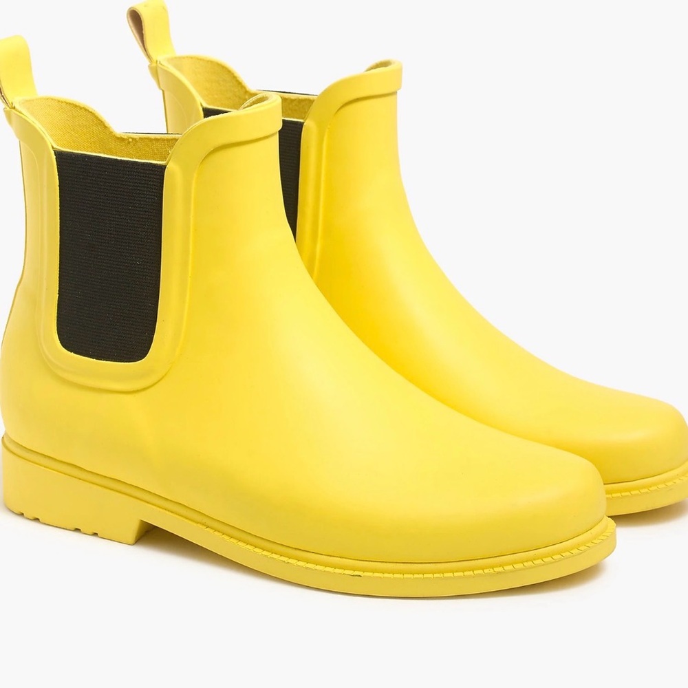 J. Crew Yellow Winter & Rain Boots NWT